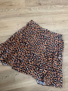 Rails Maci Leopard Mini Skirt Size S Like New